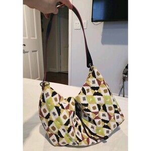 STEPHANIE JOHNSON Multi-Color Single handle Shoulder Bag  Canvas Tote Boho Bag